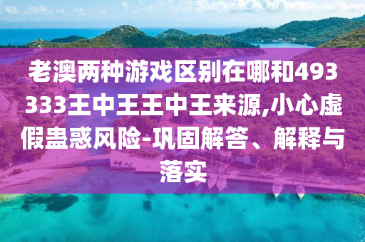 老澳兩種游戲區(qū)別在哪和493333王中王王中王來(lái)源,小心虛假蠱惑風(fēng)險(xiǎn)-鞏固解答、解釋與落實(shí)